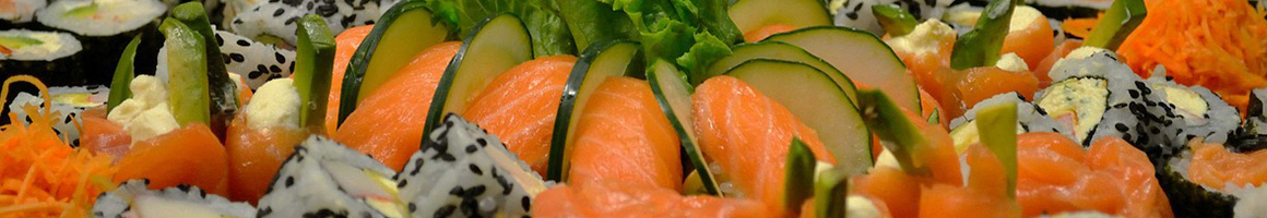 Eating Asian Fusion Japanese Sushi at Maki Fresh restaurant in Mountain Brook, AL.